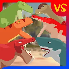 Скачать T-Rex Fights Dinosaurs [Взлом/МОД Много денег] последняя версия 1.3.5 (4PDA apk) для Андроид