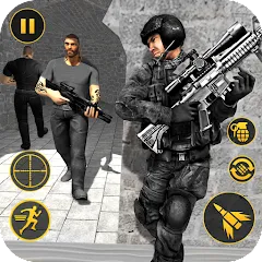 Скачать Антитеррористическая стрелялка [Взлом/МОД Меню] последняя версия 2.3.6 (бесплатно на 4PDA) для Андроид