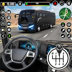 Скачать Автобус Вождение Школа Игры 3D  [Взлом/МОД Все открыто] последняя версия 0.6.8 (4PDA apk) для Андроид
