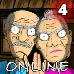 Скачать Grandpa & Granny 4 Online Game  [Взлом/МОД Меню] последняя версия 2.7.9 (бесплатно на 5Play) для Андроид