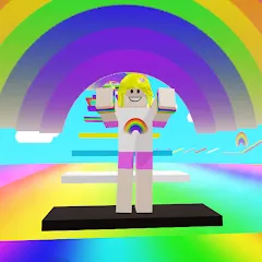 Скачать Rainbow Parkour sweet Girl (Рейнбоу Паркур милая девушка) [Взлом/МОД Много денег] последняя версия 1.7.1 (бесплатно на 5Play) для Андроид