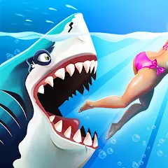 Скачать Hungry Shark World (Хангри Шарк Ворлд) [Взлом/МОД Все открыто] последняя версия 0.7.7 (бесплатно на 4PDA) для Андроид