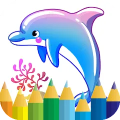 dolphin coloring game (дельфин раскраска игра)