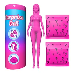 Скачать Color Reveal Suprise Doll Game (Цветной сюрпризный кукольный игровой набор) [Взлом/МОД Много денег] последняя версия 0.1.6 (бесплатно на 5Play) для Андроид