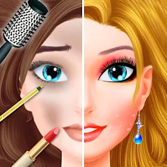 Скачать игры для девочек, макияж мода  [Взлом/МОД Много денег] последняя версия 1.3.2 (на 5Плей бесплатно) для Андроид