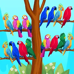 Скачать Сортировка по цвету птицы [Взлом/МОД Все открыто] последняя версия 1.4.5 (4PDA apk) для Андроид