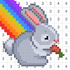 Скачать Pixel Игра раскраска по цифрам (Пиксель) [Взлом/МОД Все открыто] последняя версия 1.6.8 (бесплатно на 4PDA) для Андроид
