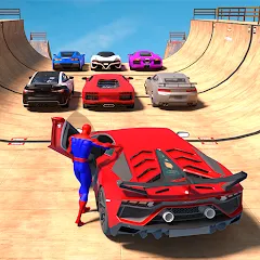 Superhero Car: Mega Ramp Games (Рамп Кар Гейм)