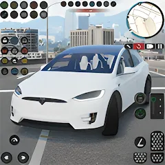 Скачать Electric Tesla Model X Driver (Электрический водитель) [Взлом/МОД Unlocked] последняя версия 2.9.2 (бесплатно на 5Play) для Андроид