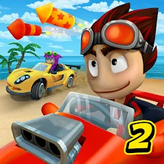 Скачать Beach Buggy Racing 2 (Бич Багги Рейсинг 2) [Взлом/МОД Бесконечные деньги] последняя версия 0.3.4 (5Play ru apk ) для Андроид