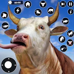 Скачать Scary корова симулятор Rampage (Скари) [Взлом/МОД Unlocked] последняя версия 2.4.7 (на 5Плей бесплатно) для Андроид