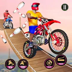 Скачать Motor Bike Stunt Racing Games (Мотор Байк Стант Гонки Игры) [Взлом/МОД Все открыто] последняя версия 2.7.7 (бесплатно на 5Play) для Андроид