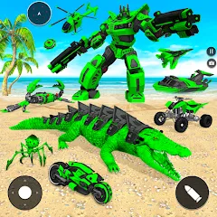 Скачать Крокодил животных робот игры [Взлом/МОД Все открыто] последняя версия 2.4.9 (на 5Плей бесплатно) для Андроид
