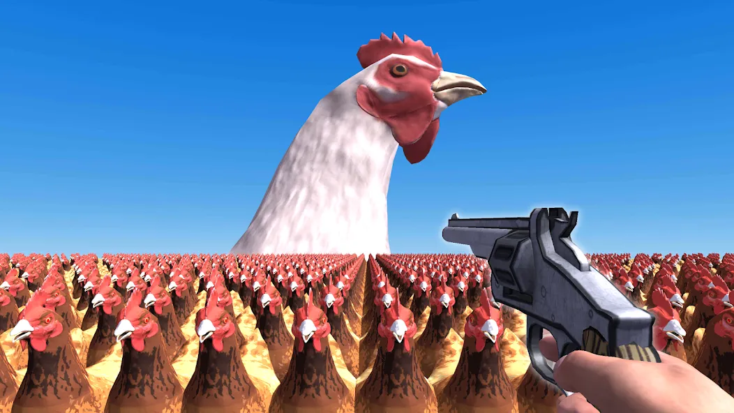 Скачать Cluck Shot: Chicken War FPS (Клак Шот) [Взлом/МОД Бесконечные деньги] последняя версия 0.8.7 (4PDA apk) для Андроид