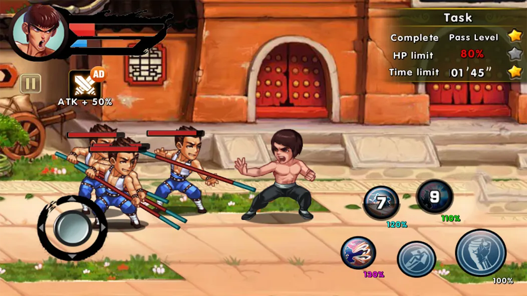 Скачать Kung Fu Attack: Final Fight (Кунгфу Атака) [Взлом/МОД Много денег] последняя версия 0.2.3 (5Play ru apk ) для Андроид