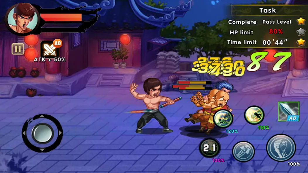 Скачать Kung Fu Attack: Final Fight (Кунгфу Атака) [Взлом/МОД Много денег] последняя версия 0.2.3 (5Play ru apk ) для Андроид