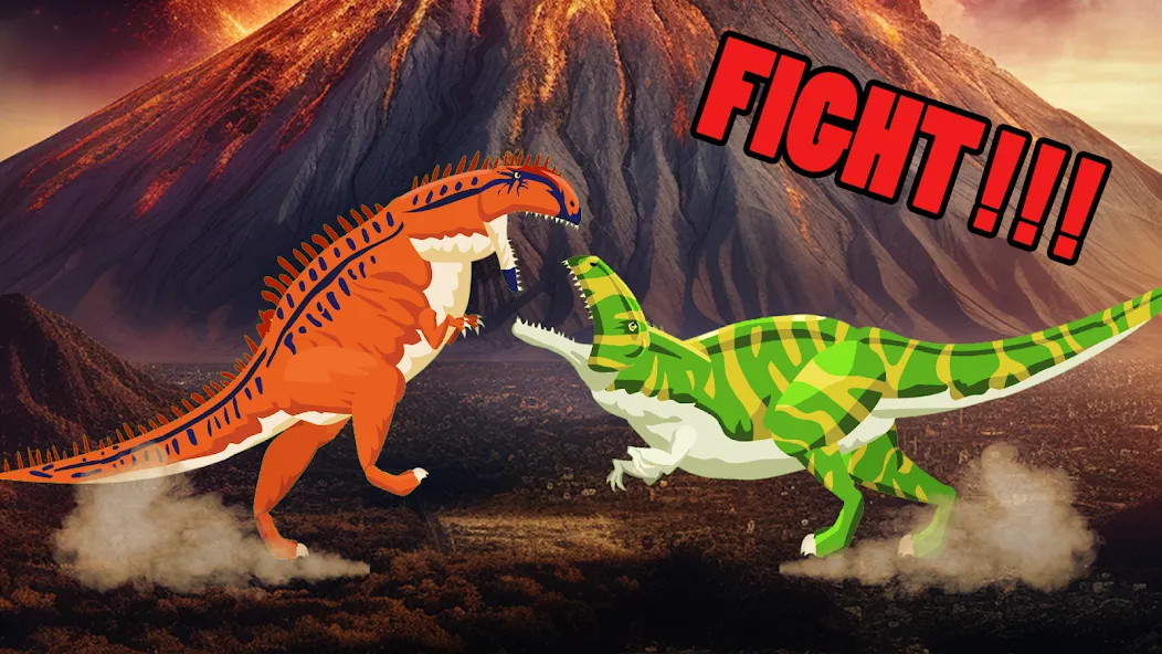 Скачать T-Rex Fights More Dinosaurs [Взлом/МОД Все открыто] последняя версия 0.3.3 (5Play ru apk) для Андроид