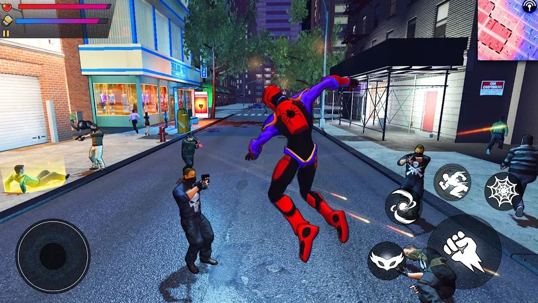 Скачать Spider Hero:Super City Hero (пайдер Хиро) [Взлом/МОД Бесконечные деньги] последняя версия 0.2.6 (бесплатно на 5Play) для Андроид