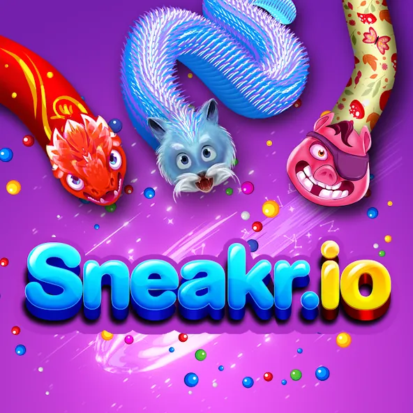 Скачать Sneak.io - Игра про змей  [Взлом/МОД Много денег] последняя версия 2.2.3 (4PDA apk) для Андроид