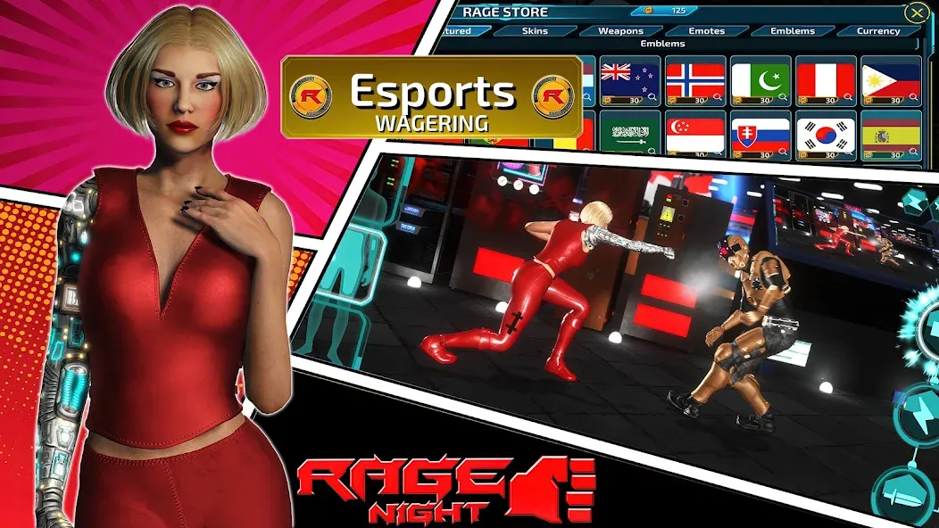 Скачать Rage Night (Рэйдж Найт) [Взлом/МОД Unlocked] последняя версия 0.1.5 (5Play ru apk ) для Андроид