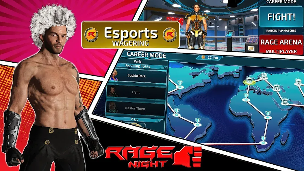 Скачать Rage Night (Рэйдж Найт) [Взлом/МОД Unlocked] последняя версия 0.1.5 (5Play ru apk ) для Андроид