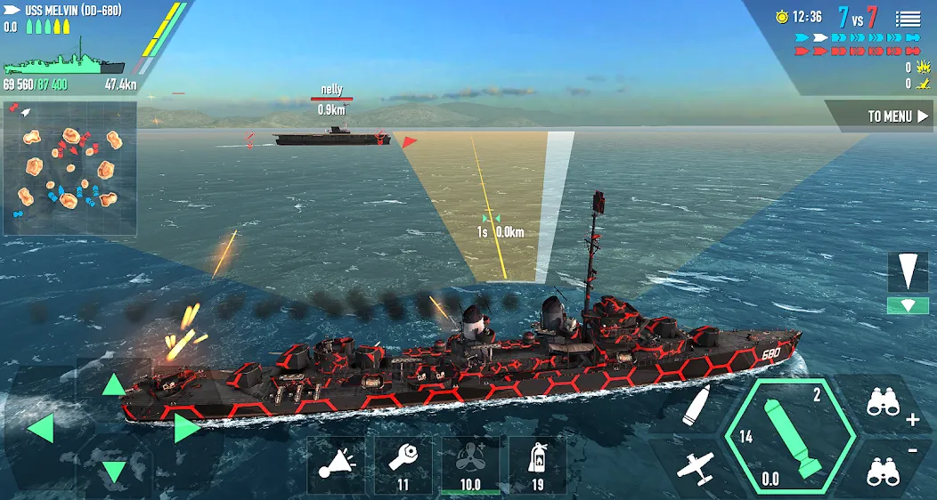 Скачать Battle of Warships: Online (Баттл оф Уоршипс) [Взлом/МОД Все открыто] последняя версия 0.4.3 (на 5Плей бесплатно) для Андроид