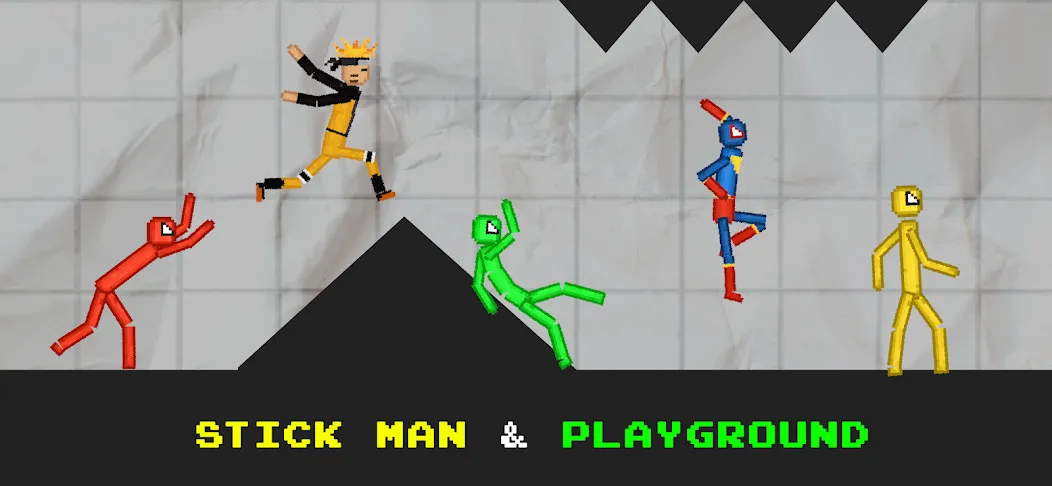 Скачать Stickman Playground (тикман Плейграунд) [Взлом/МОД Много денег] последняя версия 2.3.7 (4PDA apk) для Андроид
