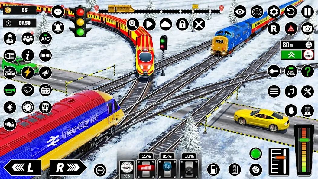 Скачать Русский Симуляторы поездов 3D [Взлом/МОД Все открыто] последняя версия 1.6.6 (на 5Плей бесплатно) для Андроид