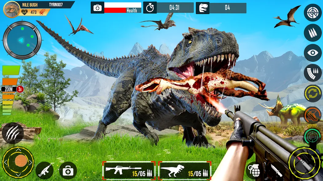 Скачать Real Dino Hunting Gun Games (Риал Дино Хантинг Ган Геймс) [Взлом/МОД Все открыто] последняя версия 0.6.7 (4PDA apk) для Андроид