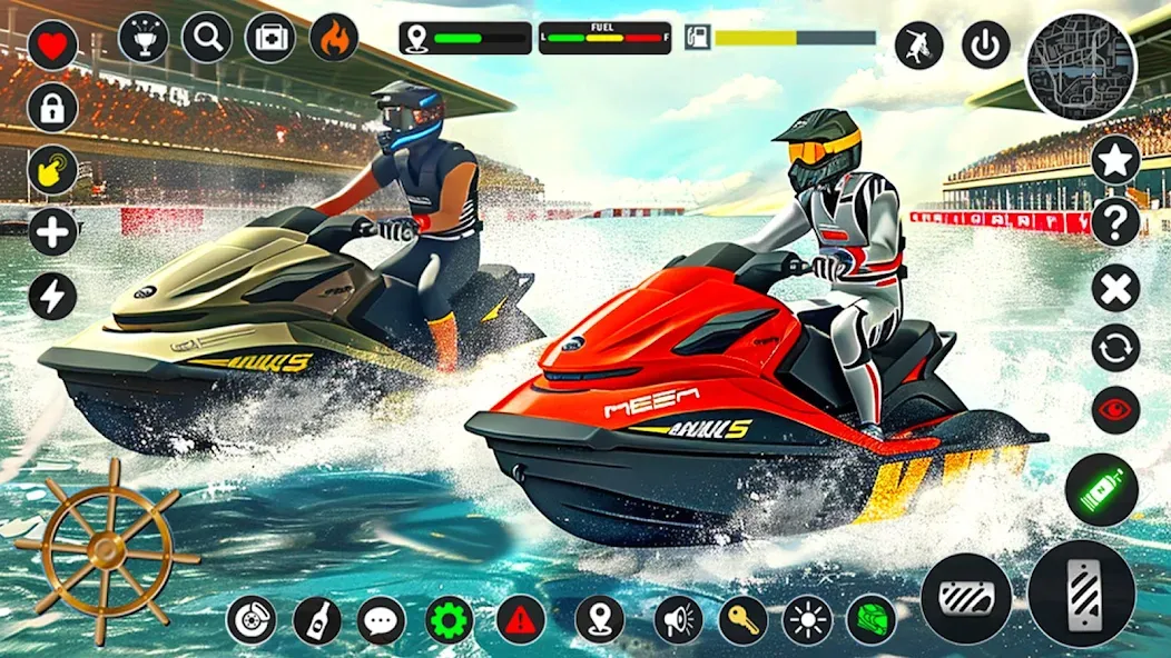 Скачать Jetski Boat Racing: Boat Games (Джетски Гонки на лодках) [Взлом/МОД Много денег] последняя версия 2.5.7 (на 5Плей бесплатно) для Андроид