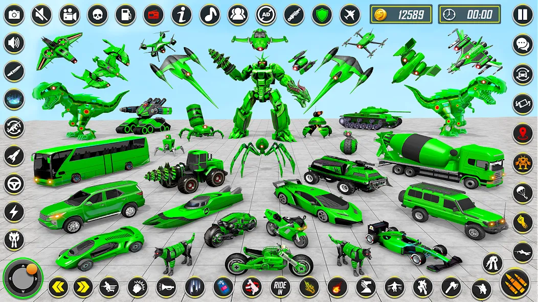 Скачать Dino Robot - Car Robot Games (Дино Робот) [Взлом/МОД Бесконечные деньги] последняя версия 1.9.2 (4PDA apk) для Андроид