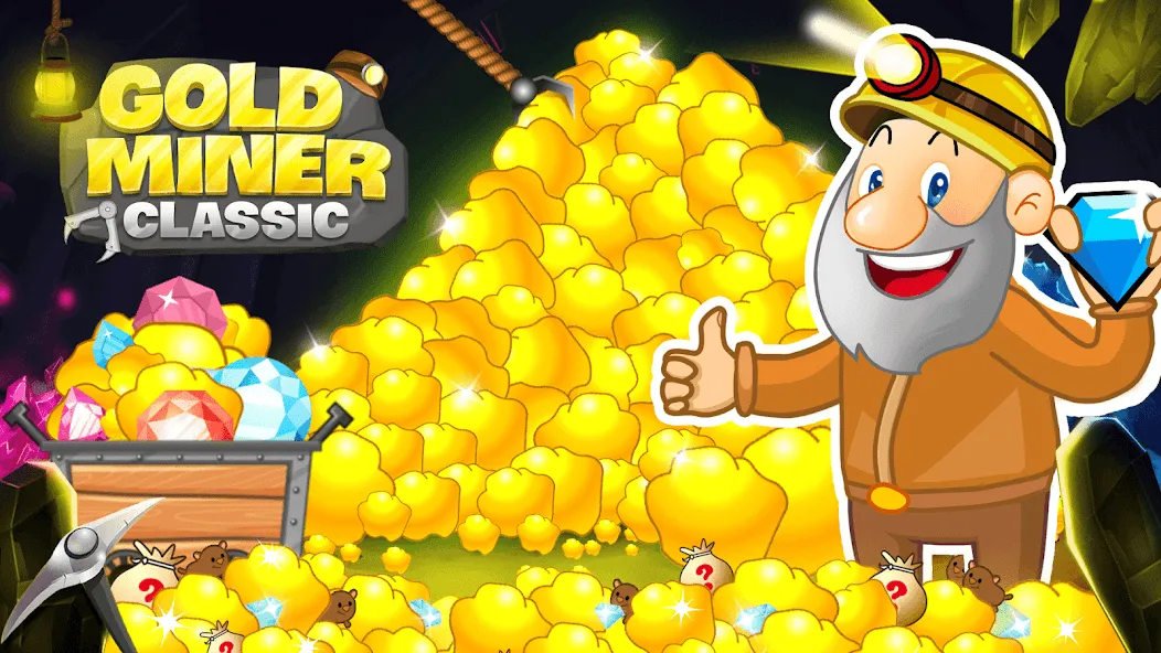 Скачать Gold Miner Classic: Gold Rush (Голд Майнер Классик) [Взлом/МОД Много денег] последняя версия 2.8.7 (бесплатно на 5Play) для Андроид