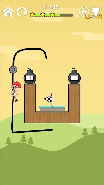 Скачать Zipline Rescue:физическая игра (Зиплайн Рескью) [Взлом/МОД Все открыто] последняя версия 2.5.3 (4PDA apk) для Андроид