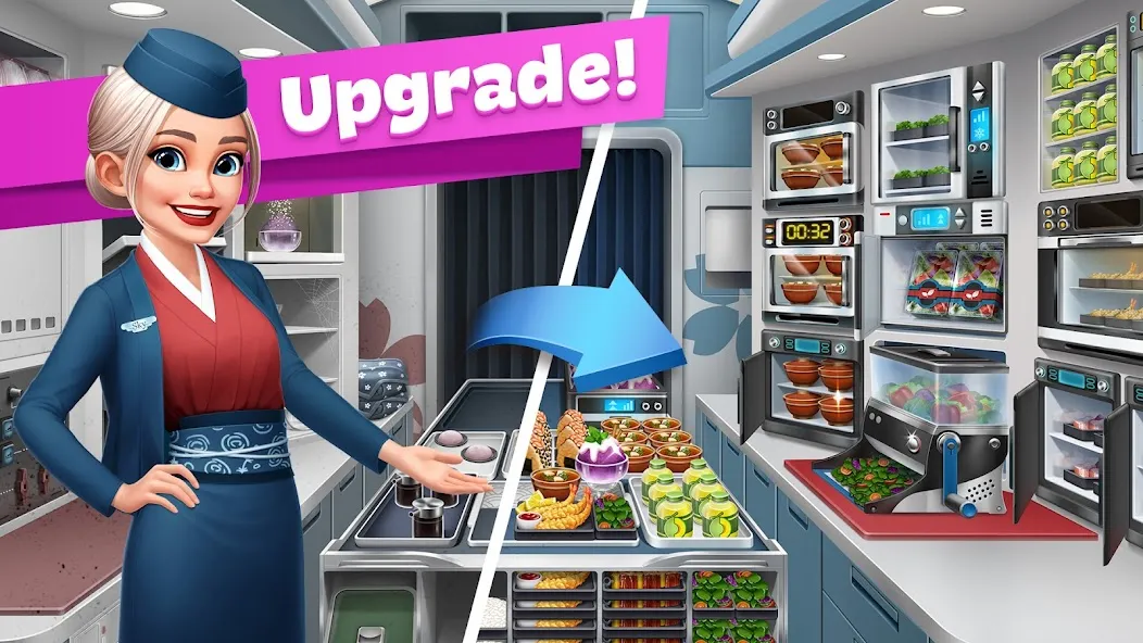 Скачать Airplane Chefs - Cooking Game (Эйрплейн Чефз) [Взлом/МОД Unlocked] последняя версия 1.9.5 (4PDA apk) для Андроид