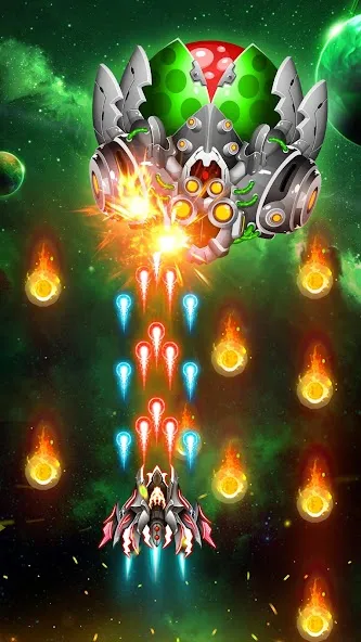 Скачать Space Shooter: Galaxy Attack (Спейс шутер) [Взлом/МОД Меню] последняя версия 1.3.7 (5Play ru apk ) для Андроид
