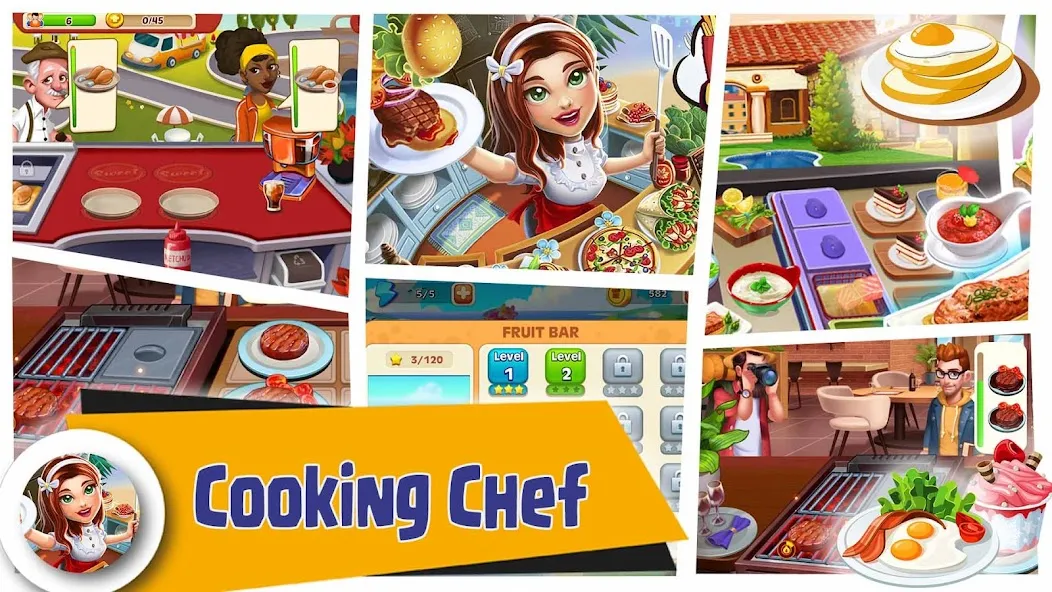 Скачать Crazy Cooking Chef Food Craze (Крейзи Кукинг Шеф Фуд Крейз) [Взлом/МОД Меню] последняя версия 2.9.8 (бесплатно на 5Play) для Андроид