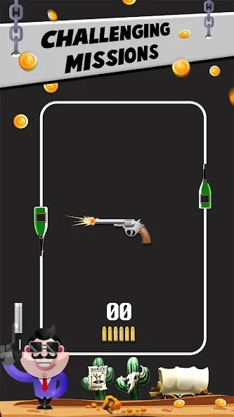 Скачать Стрельба из бутылок VS Gun  [Взлом/МОД Бесконечные деньги] последняя версия 1.6.1 (на 5Плей бесплатно) для Андроид