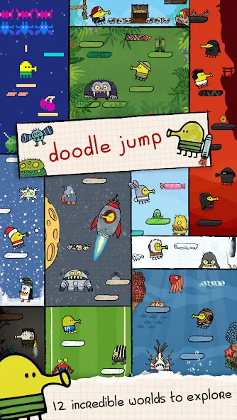 Скачать Doodle Jump (Дудл Джамп) [Взлом/МОД Unlocked] последняя версия 0.5.8 (бесплатно на 5Play) для Андроид