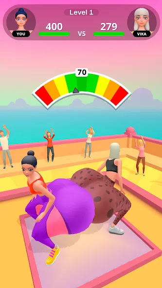 Скачать Twerk Race 3D－тверк-батл игра  [Взлом/МОД Все открыто] последняя версия 0.3.9 (на 5Плей бесплатно) для Андроид