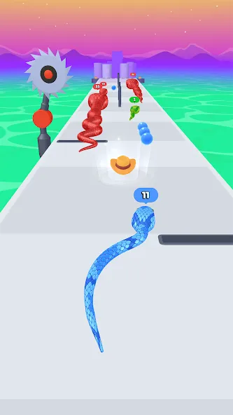 Скачать Snake Run Race: Игра Змейка 3D (Снейк Ран Рейс) [Взлом/МОД Много денег] последняя версия 0.4.6 (бесплатно на 4PDA) для Андроид