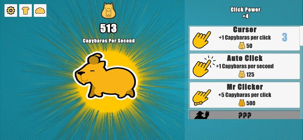 Скачать Capybara Clicker (Капибара Кликер) [Взлом/МОД Все открыто] последняя версия 2.1.4 (бесплатно на 5Play) для Андроид