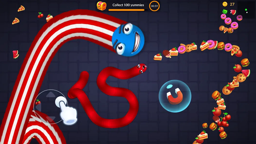 Скачать Snake Worms .io: Fun Game Zone  [Взлом/МОД Все открыто] последняя версия 2.3.9 (бесплатно на 5Play) для Андроид