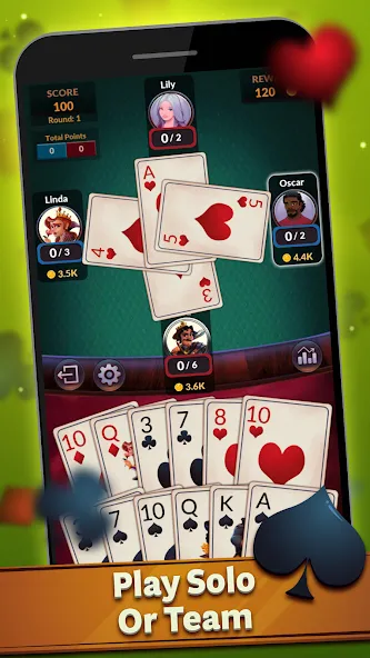 Скачать Spades - Offline Card Games (Спейдс) [Взлом/МОД Меню] последняя версия 0.3.6 (бесплатно на 5Play) для Андроид