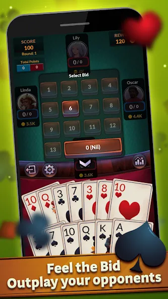 Скачать Spades - Offline Card Games (Спейдс) [Взлом/МОД Меню] последняя версия 0.3.6 (бесплатно на 5Play) для Андроид