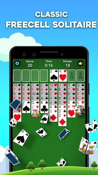 Скачать FreeCell Solitaire: Card Games (Фрицелл пасьянс) [Взлом/МОД Бесконечные деньги] последняя версия 1.6.3 (бесплатно на 4PDA) для Андроид