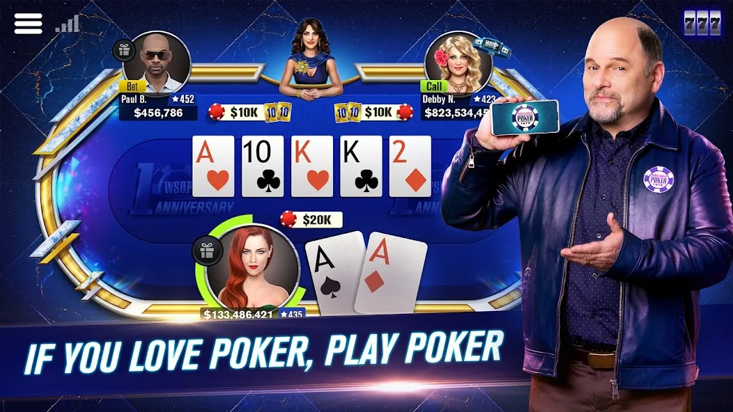 Скачать WSOP Poker: Texas Holdem Game (ВСОП Покер) [Взлом/МОД Меню] последняя версия 1.6.2 (на 5Плей бесплатно) для Андроид