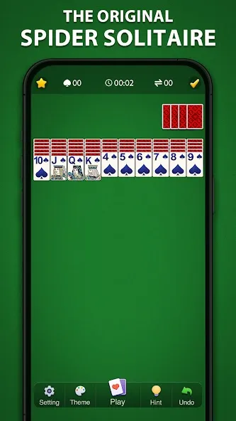 Скачать Spider Solitaire Classic  [Взлом/МОД Бесконечные деньги] последняя версия 0.5.6 (бесплатно на 4PDA) для Андроид