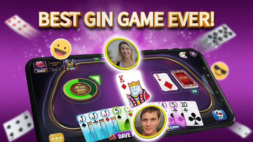 Скачать Gin Rummy Elite: Online Game (Джин Рамми) [Взлом/МОД Все открыто] последняя версия 0.9.4 (на 5Плей бесплатно) для Андроид