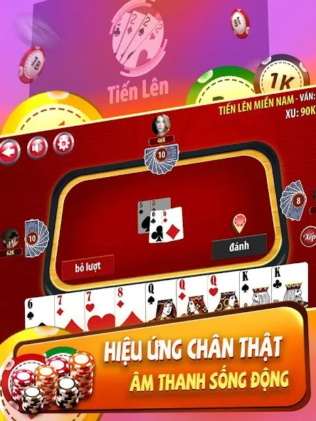 Скачать Tiến Lên Miền Nam - Tien Len  [Взлом/МОД Много денег] последняя версия 0.7.4 (бесплатно на 5Play) для Андроид