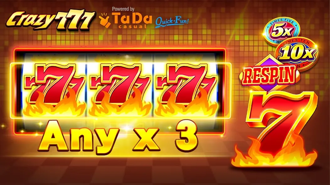 Скачать Crazy 777 Slot-TaDa Games (Крэйзи 777 Слот) [Взлом/МОД Меню] последняя версия 0.4.2 (5Play ru apk ) для Андроид